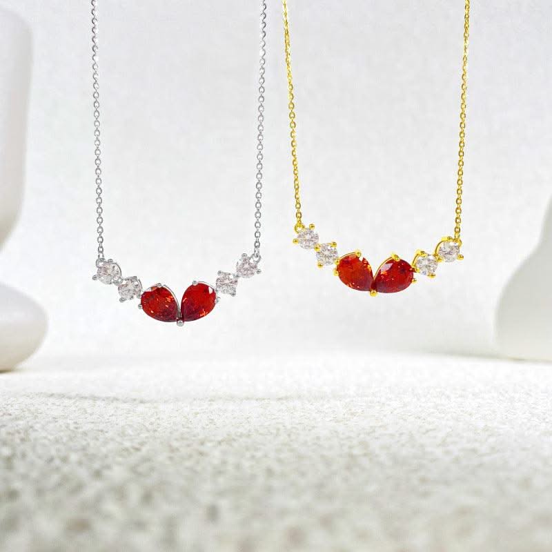 Water Drop Zircon Necklace Accessories For Women - Elanique