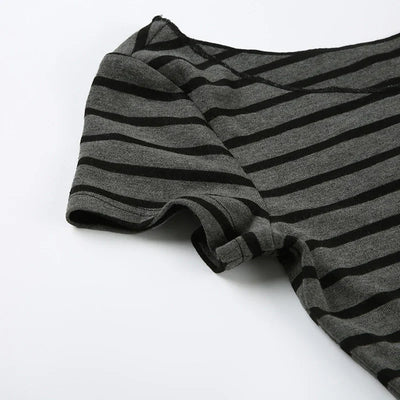 Sexy Slash Neck Knitted Smock Women Vintage Slim Thin Long Sleeve All-match Femme Clothing Aesthetic Streetwear Tops