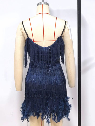 2024 Summer Pink Party Dress Evening Luxury Women Clothes Tassel Fringed Sexy Bodycon Dress Club Outfits Vestidos