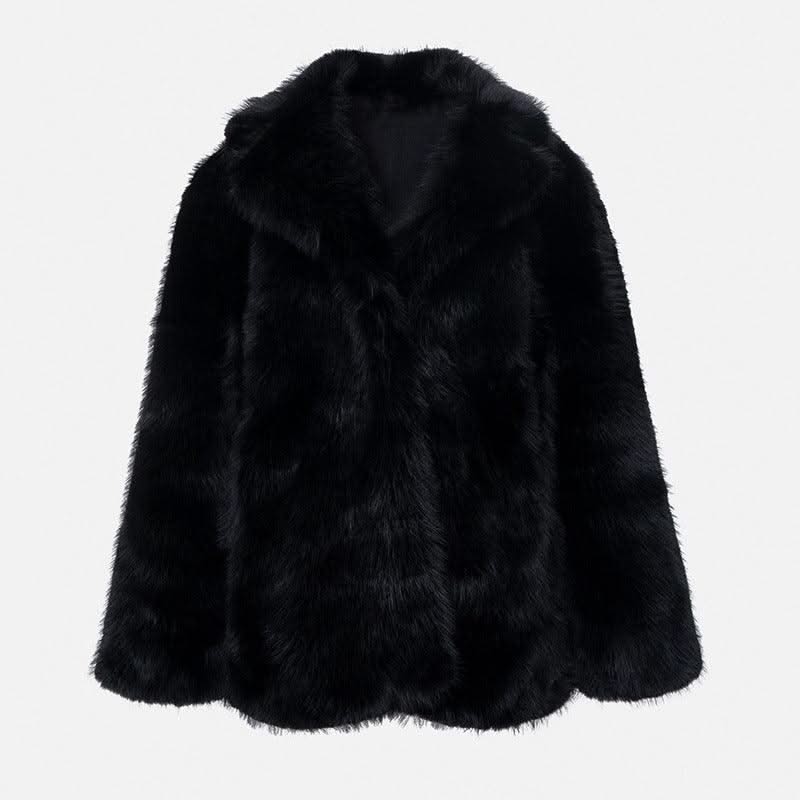 Artificial Fur Thick Warm Coat For Women