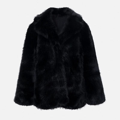 Artificial Fur Thick Warm Coat For Women