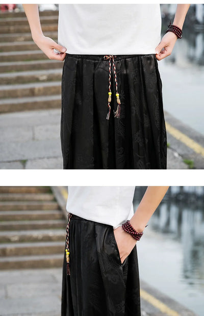 Summer Silk Hippie Gypsy Boho Baggy Pants Harem Pants for Men Women Yoga Pants Aladdin Trousers