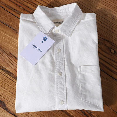 Fashion Pure Cotton Oxford Woven Shirts Men - Elanique