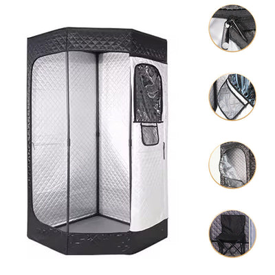 Portable Steam Sauna Tent, Home Sauna Kit, Whole Body, Large Space Spa, Steamer Room, 3L