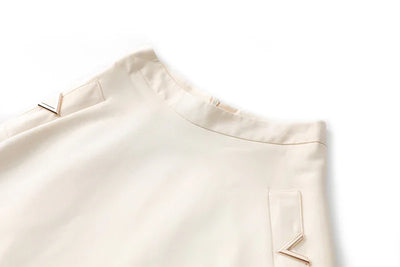 Vintage Elegant Style Lady Solid A-line High Waist Office Casual Wear Women Midi Skirt