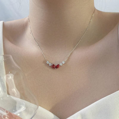 Water Drop Zircon Necklace Accessories For Women - Elanique
