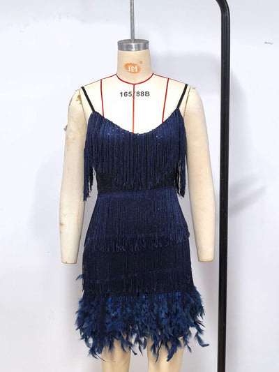 2024 Summer Pink Party Dress Evening Luxury Women Clothes Tassel Fringed Sexy Bodycon Dress Club Outfits Vestidos