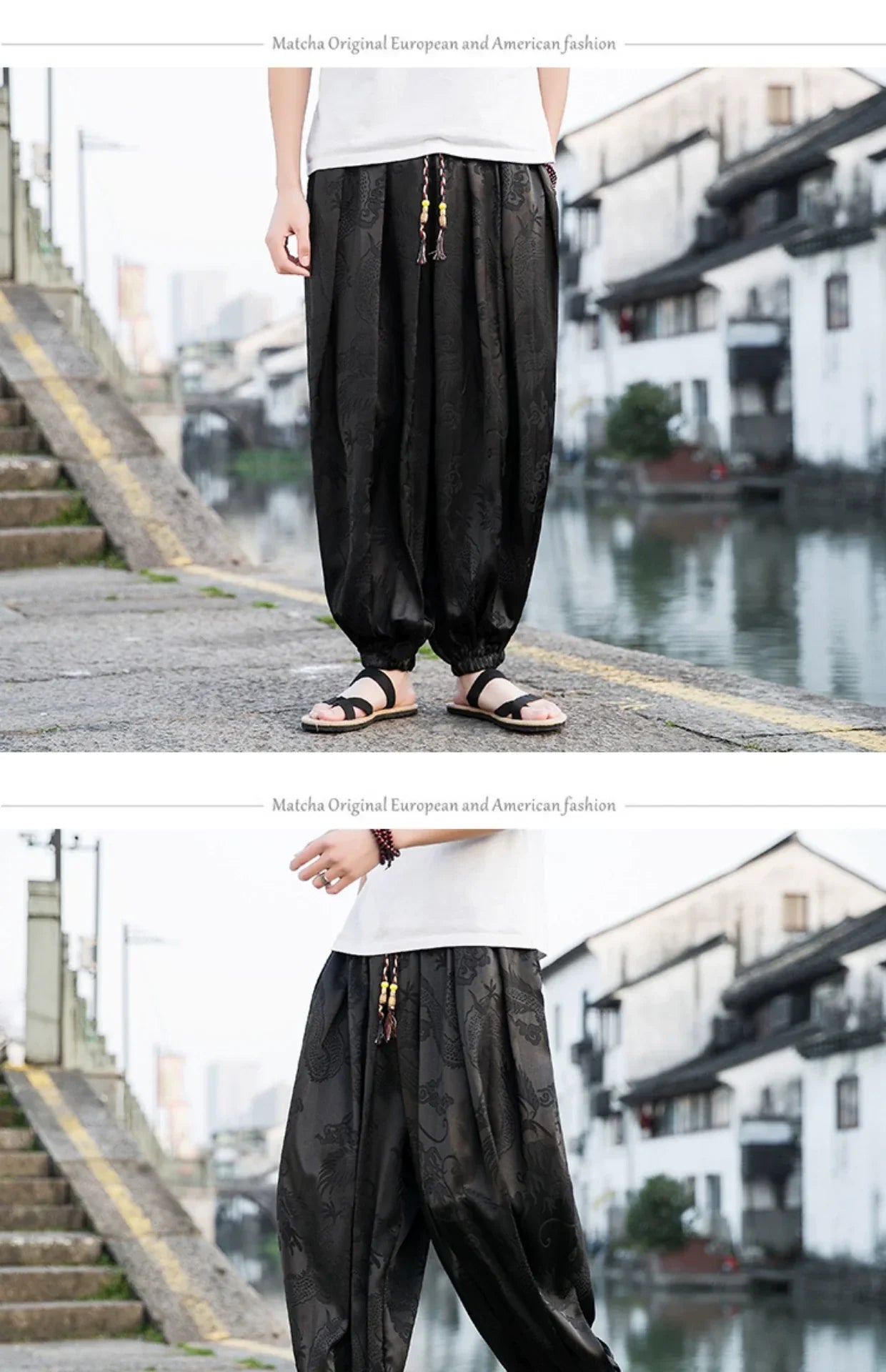 Summer Silk Hippie Gypsy Boho Baggy Pants Harem Pants for Men Women Yoga Pants Aladdin Trousers