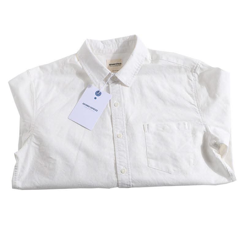 Fashion Pure Cotton Oxford Woven Shirts Men - Elanique