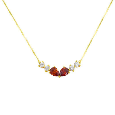 Water Drop Zircon Necklace Accessories For Women - Elanique