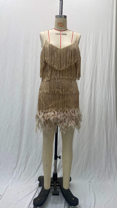 2024 Summer Pink Party Dress Evening Luxury Women Clothes Tassel Fringed Sexy Bodycon Dress Club Outfits Vestidos