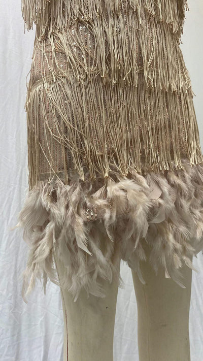 2024 Summer Pink Party Dress Evening Luxury Women Clothes Tassel Fringed Sexy Bodycon Dress Club Outfits Vestidos