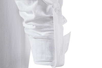 Happyjeffery Mens Cotton Linen Shirt Henry Collar with Drawstring Men Man Long Sleeve Beach Shirts Man Designer Cloth LS51