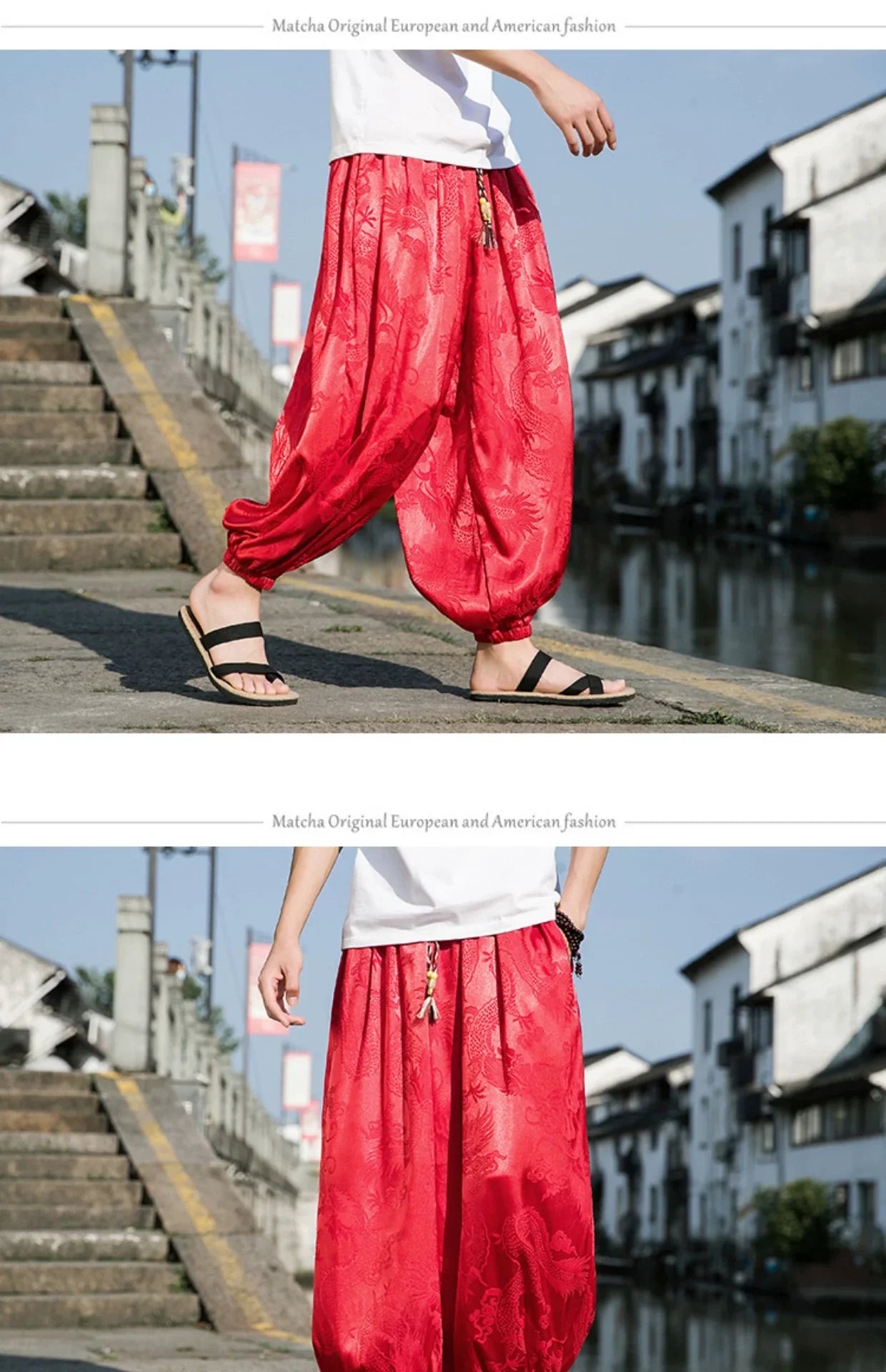 Summer Silk Hippie Gypsy Boho Baggy Pants Harem Pants for Men Women Yoga Pants Aladdin Trousers