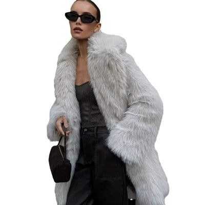 Artificial Fur Thick Warm Coat For Women