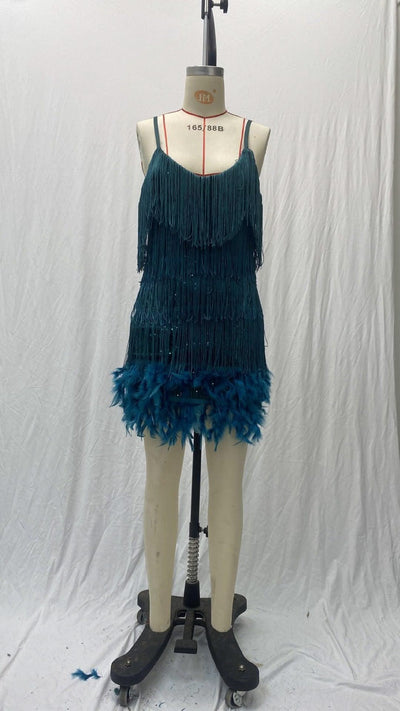 2024 Summer Pink Party Dress Evening Luxury Women Clothes Tassel Fringed Sexy Bodycon Dress Club Outfits Vestidos
