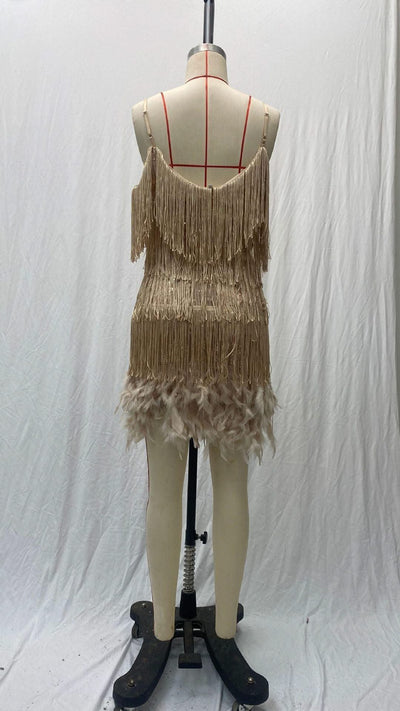 2024 Summer Pink Party Dress Evening Luxury Women Clothes Tassel Fringed Sexy Bodycon Dress Club Outfits Vestidos