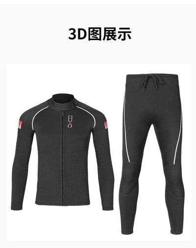 Women's Wetsuit shirt / pants 1.5mm Neoprene Wetsuits Long Sleeve Wetsuits Top Bottom Two Piece Dive Suits for Scuba Diving Surf