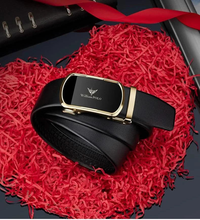 Automatic Buckle Belt  Business Casual Dress Belts Gift for Men