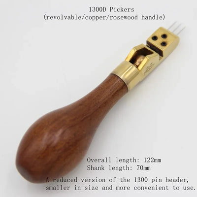Piano tuning repair tools, pin pliers, pin headers, rotatable, retractable, bendable, gourd-shaped mahogany handle.