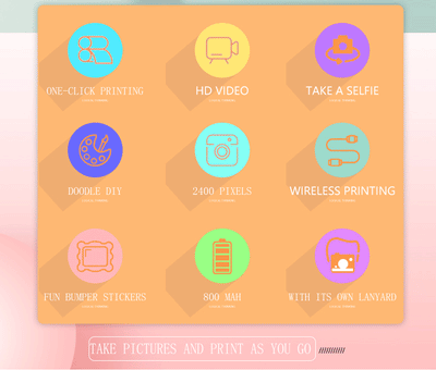 Digital Children Camera For Photography Instant Print Photo Kids Camera Mini Thermal Printer Video Educational Toys Gift
