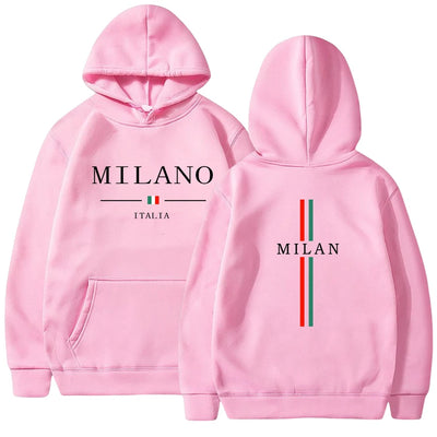 Mens Womens Hoodies Sweatshirt Milan Printing Pullover Casual Jogging High Quality Mens Clothing Daily Tracksuit Y2k Tops 2025
