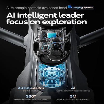 Wing 6 Professional Drone With 8K Camera GPS 3-Axis Gimbal 360 Obstacle Avoidance Touch Screen FPV Brushless RC Dron Boy Toy