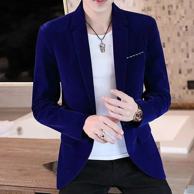 Male Blazer Slim Fit Men's Suit Jackets Single Breasted Thin Party Coat Casual Fashion 2024 Luxury Designer Fashionable Summer