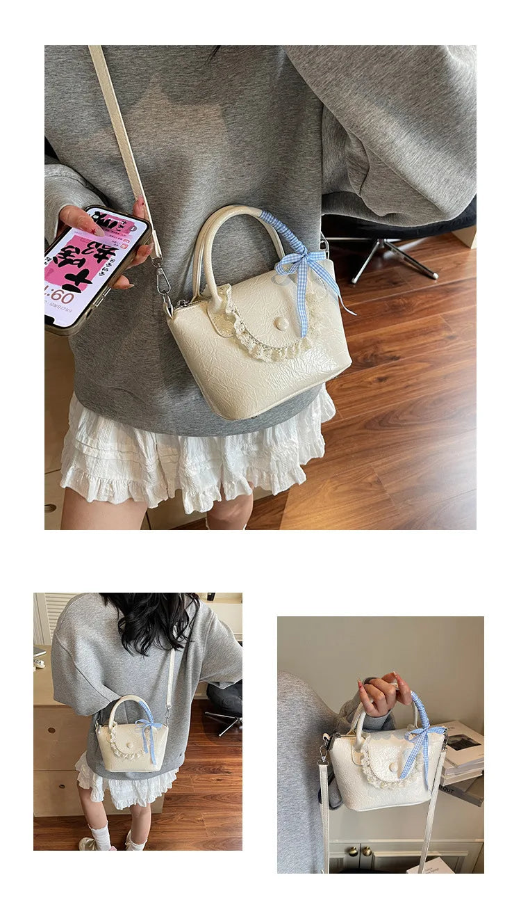 2025 New Designer Hand Carved Shoulder Bag Stylish Textured Crossbody Purse for Women Elegant Handheld Tote Fashionable