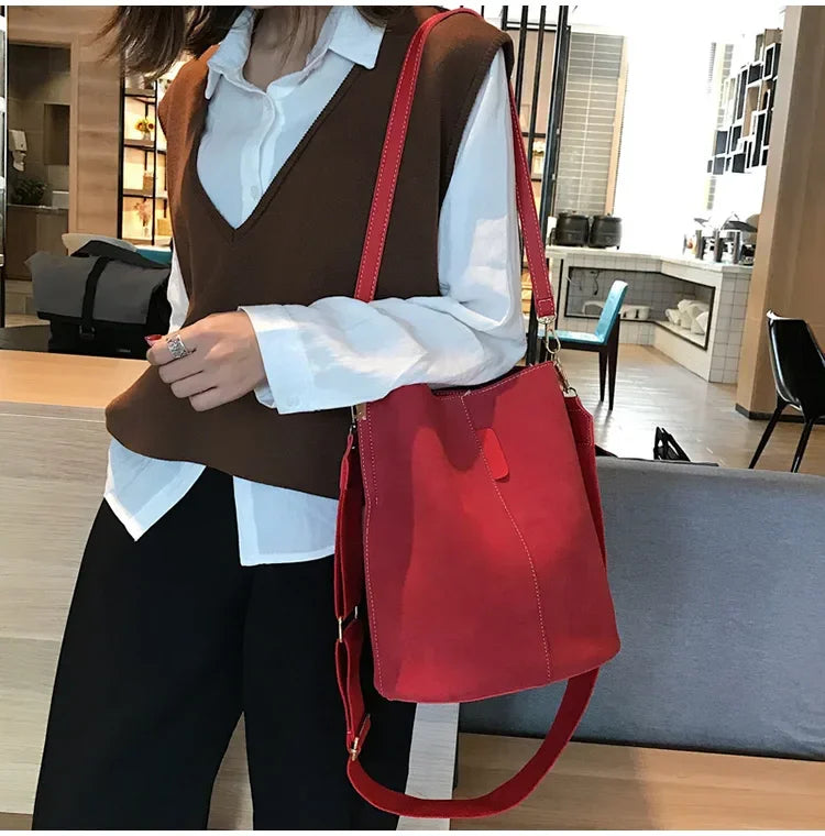 Designer Handbags Ladies Bucket Bag PU Leather Shoulder Large Capacity Crossbody Bags for Women High Quality New Tote Bag