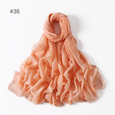 New Cotton Linen Scarf For Women Girls Students Autumn Classic Solid Color Scarves Retro Soft Foulard Viscose Female Wrap Shawls