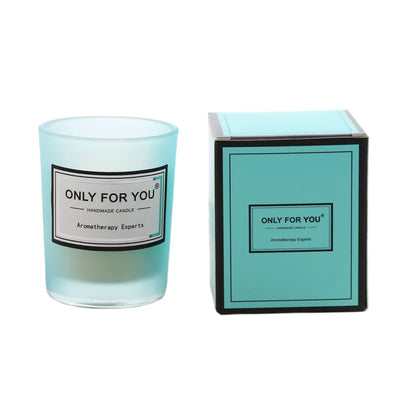 Tiffany Blue Aromatherapy Candle Wedding Return Companion Gift Wrap Fragrance Handmade Soy Wax European Romantic Candle Lamp