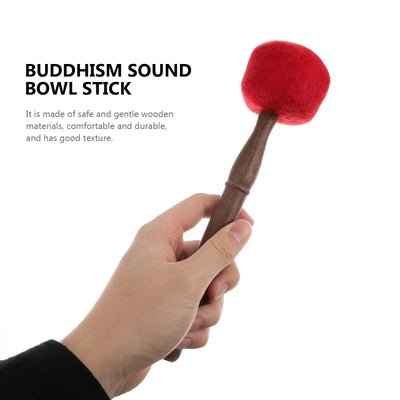 Ornaments Bowl Stick Bowling Accessories Buddhism Sound Wood Chanting Accessory