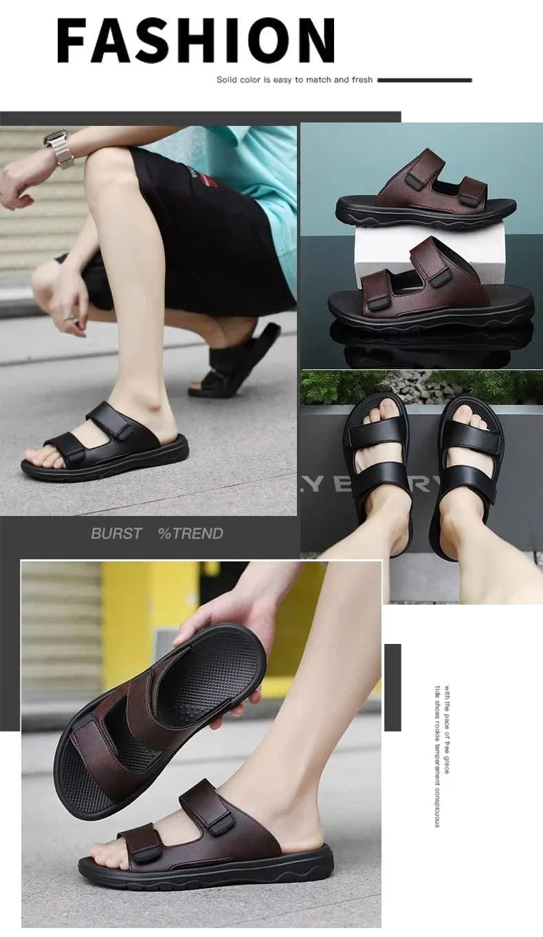 Genuine Mens Slipper Man Luxury 2024 Comfortable Man Sandal Super Copy Shoes for Men 2024 Summer Shoes Sale Summer Men's Sandals