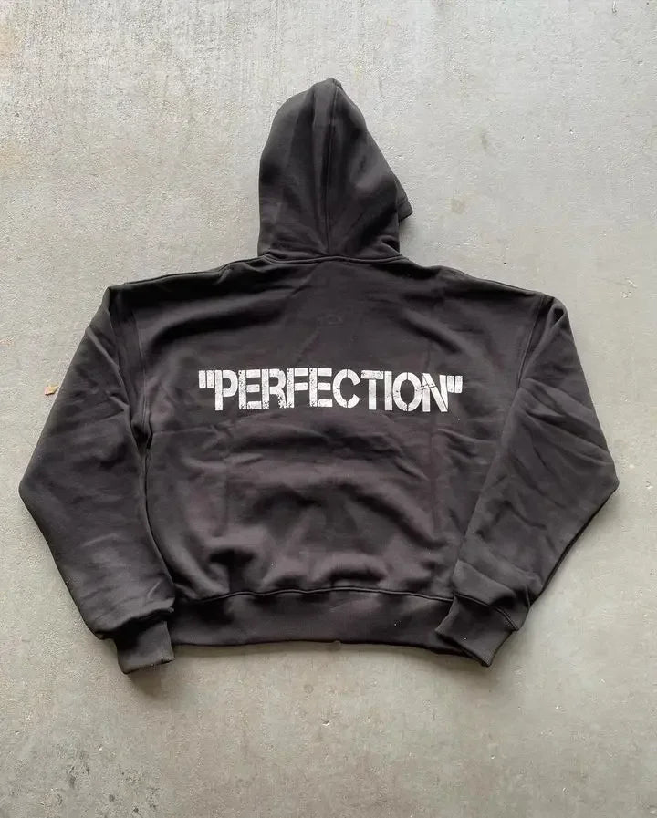 Streetwear Y2K Casual Baggy Sweatpants Drawstring Sports Pants Zipper Cardigan Fashion Digital Print Hooded Men Women Street Set