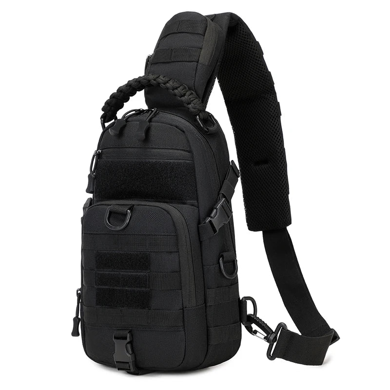 Men's Camping Chest Bag Tactical Sports Shoulder Outdoor Fanny Pack Hiking Climbing Cycling Fishing MOLLE System Sling Bags