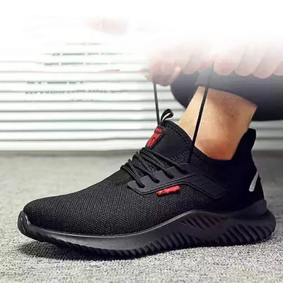 Men's Safety Shoes for Summer Are Breathable Wear-resistant Lightweight Puncture-resistant and Impact-resistant