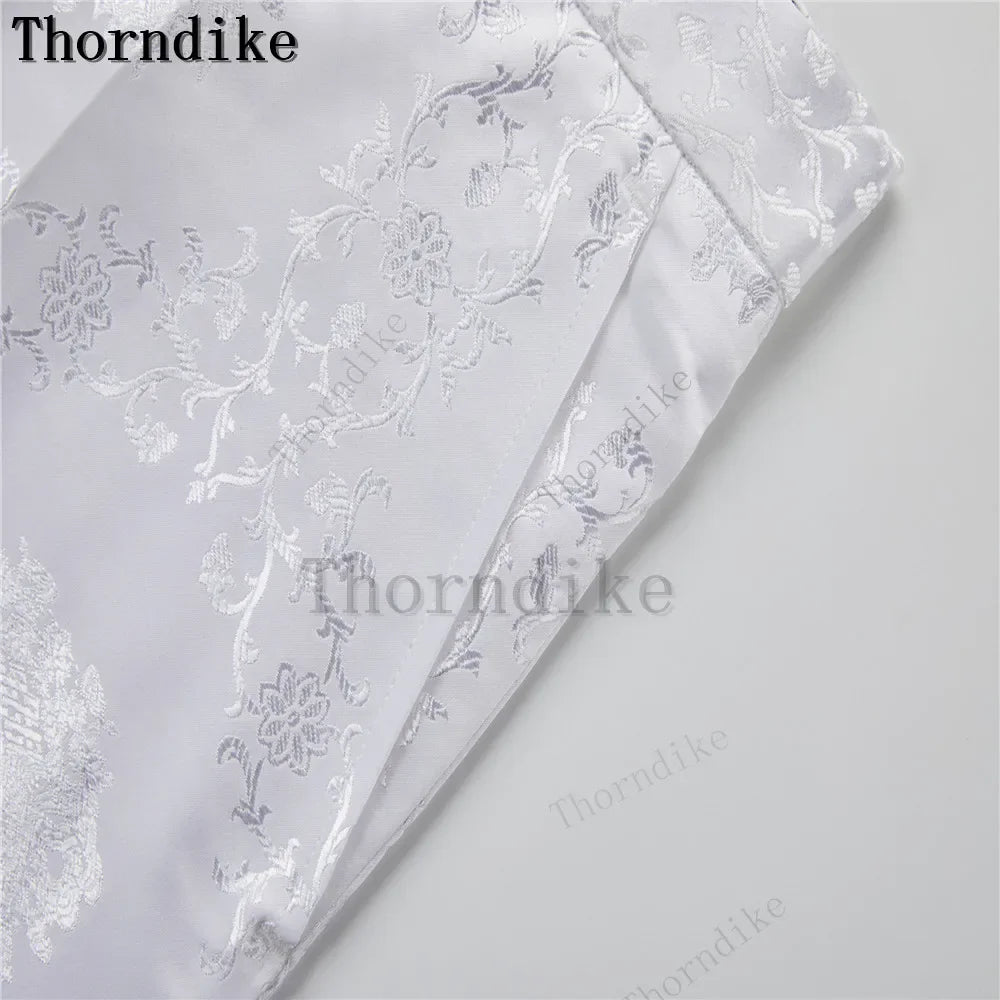 Thorndike Classic White Groom Tuxedo Groomsmen One Buttons Royal Blue Peaked Lapel Best Man Suit Wedding Men's Blazer Costume