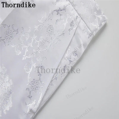 Thorndike Classic White Groom Tuxedo Groomsmen One Buttons Royal Blue Peaked Lapel Best Man Suit Wedding Men's Blazer Costume
