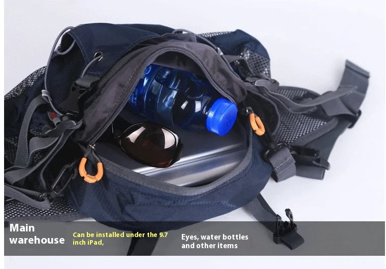 10L Sports Wais Bag Outdoor Nylon Shoulder Bag Crossbody Travel Cycling Bicycle Riding Running Handbags Climbing Men's Bags
