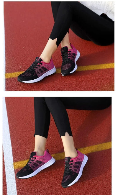 2024 Women Sport Shoes Fashion Platform Sneakers Ladies Spring Winter Flats Running Shoes for Woman - Elanique