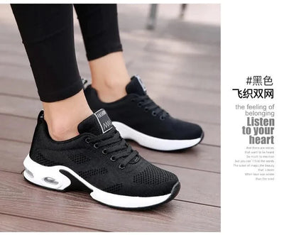 Sports Shoes for Women Spring White Breathable Casual Sneakers Summer Breathable Air Cushion Running Zapatillas Mujer Girl Shoes