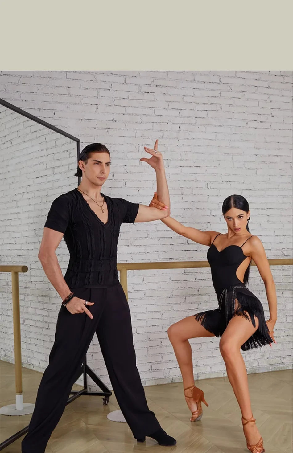 Female Latin Dance Dress Women Performance Belly Modern Dancing Dresses Striped Bare Back Design Bodysuit
