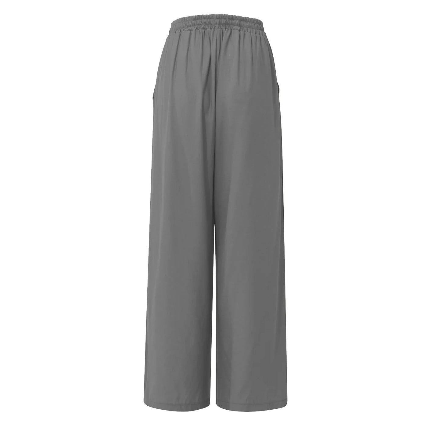 Women's Wide Leg Pants High Waist Casual trousers Solid Color Elastic Waist Tie Belt Loose Sweatpants gym pantalones de mujer