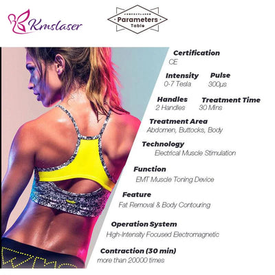 Portable Muscle Stimulation Body Sculpting Beauty Equipment Hot Sale RF HIEMT Machine Body Slimming Muscle Increase Device