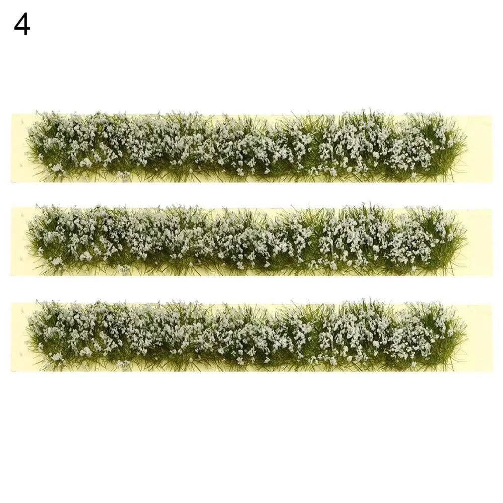 DIY Miniature Garden Decor Durable Static Scenery Model Layout Sand Table Flower Cluster Landscape Wargame Grass Tufts Building