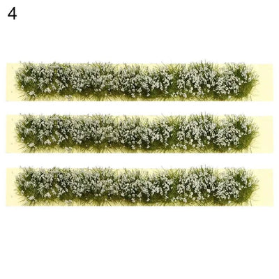 DIY Miniature Garden Decor Durable Static Scenery Model Layout Sand Table Flower Cluster Landscape Wargame Grass Tufts Building