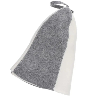 Sauna Hat Felt Bath Cap Reusable Shower Hat Breathable Bathroom Caps Sauna Room Household Bathing Hair Cover Gray White Six