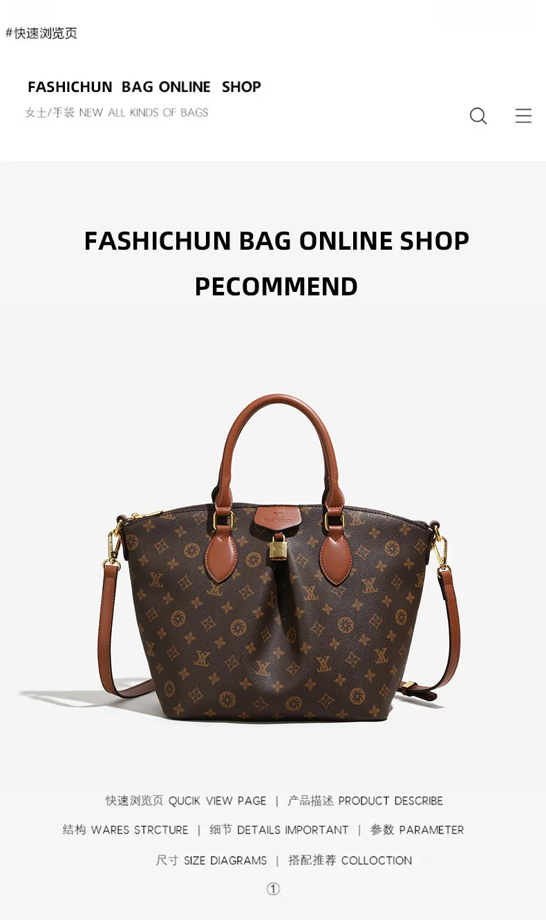 2025 French Luxury Handbag for Women Designer Tote Elegant Structured Shoulder Bag High-End Minimalist Chic Versatile