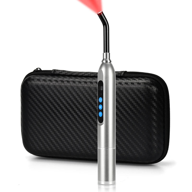 Health Care Red Light Therapy Device for Cold Sore Infrared LED Wand Healing for Pain Relief Face Body Lips Nose Knee Feet Hand